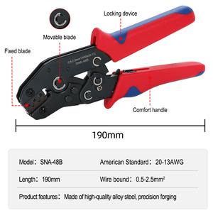 DAJATOOLS Mini <span class=keywords><strong>alicates</strong></span> <span class=keywords><strong>de</strong></span> prensado al por mayor y al por menor <span class=keywords><strong>de</strong></span> tipo europeo aplicable a diferentes <span class=keywords><strong>tipos</strong></span> <span class=keywords><strong>de</strong></span> terminales - Product Image 4
