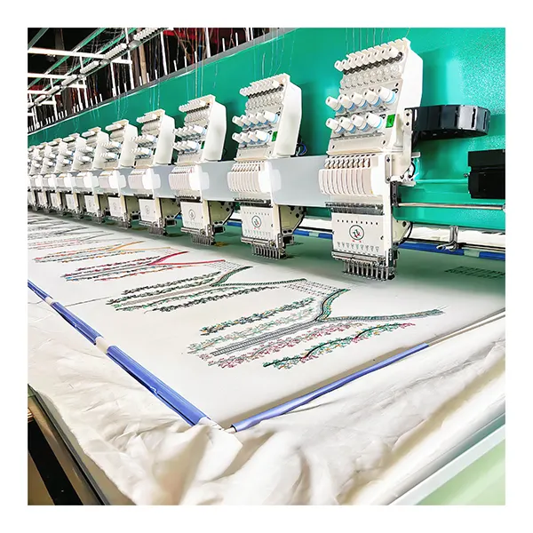 Lihong 24 heads high speed flat computerized embroidery machine hot selling in pakistan