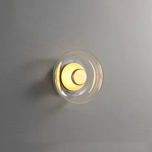 โคมไฟแก้วสไตล์นอร์ดิก โพสต์โมเดิร์น วินเทจ ดีไซน์สร้างสรรค์ สำหรับโรงแรม สไตล์มินิมอล ใช้ติดผนังห้องนอน ห้องนั่งเล่น หรือผนังตกแต่ง - Product Image 2