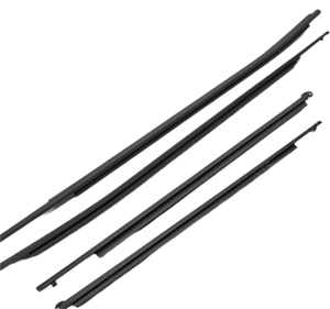 4 buah karet baru Weatherstrip untuk <span class=keywords><strong>Toyota</strong></span> Hilux 2016-2020 penutup pintu sabuk jendela cetakan Vios Model penggunaan jendela mobil - Product Image 3