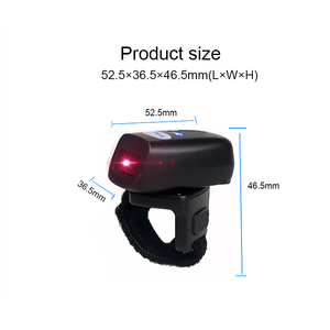 Lecteur de codes-barres sans fil EDOO R43 2.4G BT 3.0+4.2, scanner d'anneaux 1D 2D avec interface USB en stock - Product Image 3