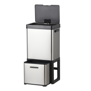 SY Two Compartment Automatic Lid Foot Kitchen Stainless Steel Smart Trash <strong>Bin</strong> Steel <strong>Sensor</strong> Trash <strong>Bin</strong> with Lid - Product Image 4