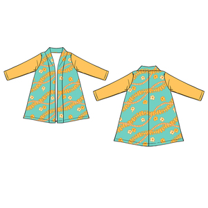 E2 Venta al por Mayor Bata de Terciopelo de Manga Larga para Bebé Niña, Personalizada, Impermeable, Reversible, Mezcla de Algodón - Product Image 4