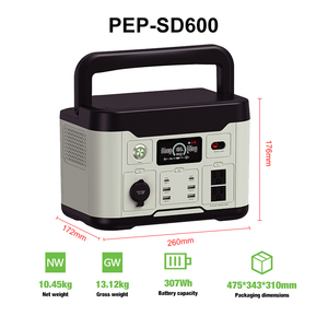 สถานีไฟฟ้าพกพา LiFePO4 600W 307Wh ขายดี พร้อม MPPT Pure Sine Wave สำหรับใช้ในบ้าน แคมป์ปิ้ง สำรองไฟ ชาร์จไร้สาย ZLWM - Product Image 2