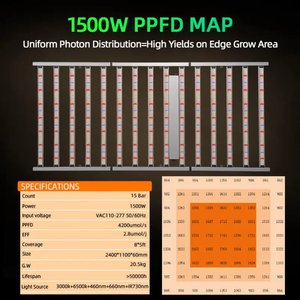 Usine commerciale à spectre complet 1000W/1500W LED 720W élèvent des lumières de colombe légères pour l'application Bloom évaluée IP65 - Product Image 4