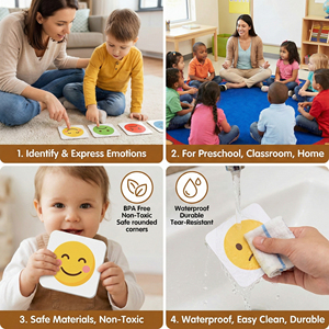 Tarjetas <span class=keywords><strong>de</strong></span> Emociones al por Mayor <span class=keywords><strong>de</strong></span> Fábrica, Tarjetas <span class=keywords><strong>de</strong></span> Aprendizaje <span class=keywords><strong>de</strong></span> Sentimientos <span class=keywords><strong>y</strong></span> Mindfulness para Niños Preescolares, Aceptamos Diseño, Idioma <span class=keywords><strong>y</strong></span> Tamaño Personalizados - Product Image 3