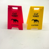 Funny Cat Vomit Attention Sign Cats Vomits Warning Signs Dog Vomit Attention Sign