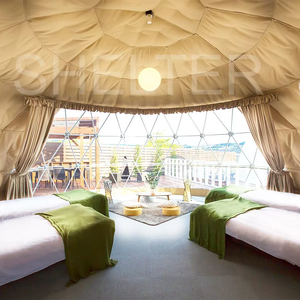 Tienda de campaña de lujo para exteriores de 26 pies Polydome <span class=keywords><strong>Gampling</strong></span> Luxury Geodesique Geodome Desert Resort Globe Geo Dome Hotel Sphere Tent - Product Image 1