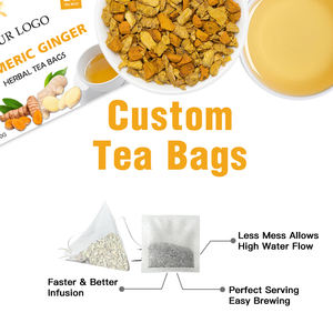 Bolsa de té de jengibre y cúrcuma orgánica personalizada Cuerpo mejorado y infusión de pimienta negra - Product Image 4