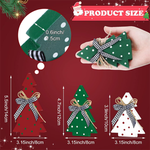 Modern Farmhouse Wooden <strong>Xmas</strong> Centerpiece Rustic Wooden Christmas Decorative <strong>Tree</strong> for <strong>Wood</strong> Table Factory Wholesale - Product Image 5
