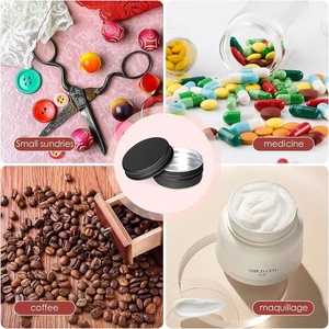 Cấp Thực Phẩm Nhôm <span class=keywords><strong>Tin</strong></span> Container <span class=keywords><strong>100</strong></span> <span class=keywords><strong>Ml</strong></span> Màu Đen Mờ Tùy Chỉnh Kim Loại Hộp Nến <span class=keywords><strong>Tin</strong></span> Có Nắp Đậy - Product Image 3