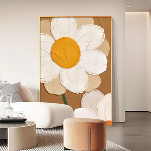Arte della parete del tulipano della decorazione di arte della parete della pittura interna incorniciata - Product Image 3