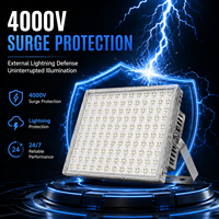 Projecteur LED en aluminium robuste 50W-400W, étanche IP65, protection contre les surtensions 4000V, démarrage à froid, extérieur, avec lentille haute efficacité