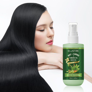 Huile capillaire bio végétalienne et sans cruauté pour cheveux afros, enrichie en acides aminés, gingembre, vitamine E, menthe, amande et Tamanu, pour réparation et hydratation (vente en gros) - Product Image 5