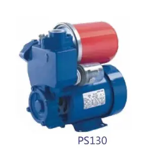 Pompa Air tekanan perifer otomatis, pompa air untuk rumah, tekanan periferal otomatis, 0,37kw, 0,5 hp, PS130