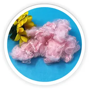 Trinh nữ màu hồng <span class=keywords><strong>Polyester</strong></span> siliconized Micro fibre xuống như STAPLE sợi <span class=keywords><strong>Comforter</strong></span> cho điền Áo khoác Quilt - Product Image 1