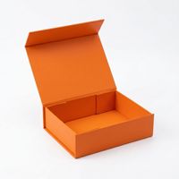 Boîtes cadeaux pliantes à rabat magnétique personnalisées avec impression en bronze, design gaufré UV quadricolore