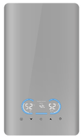 Chauffe-eau électrique instantané mural sans réservoir, module de chauffage vertical en aluminium moulé avec tubes à eau, 24 kW
