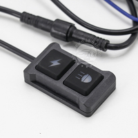Conjunto de Cableado para Lámpara de Motocicleta, 1-2 Luces Estroboscópicas, Interruptor con Control Remoto Estable