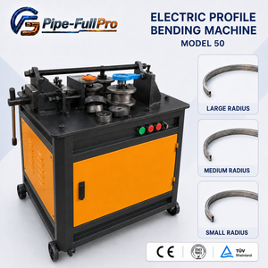 เครื่องดัดโลหะแบบสามลูกกลิ้งสำหรับท่อโลหะรัศมีใหญ่และท่อเหลี่ยม - Product Image 1