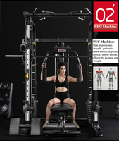 Machine Smith multifonctionnelle pour musculation, équipement de sport, machine Smith avec câble croisé, fitness, salle de sport à domicile