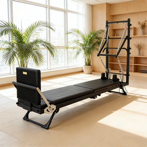 Machine de Pilates pliable commerciale avec demi-trapèze, lit de Pilates professionnel pour le yoga et le fitness avec tour - Product Image 2