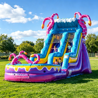 Centre de jeux aquatiques gonflable pour parents, enfants et adultes, toboggan aquatique extérieur, piscine, château gonflable d'été