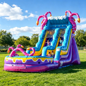 Centre de jeux aquatiques gonflable pour parents, enfants et adultes, toboggan aquatique extérieur, <span class=keywords><strong>piscine</strong></span>, château gonflable d'été - Product Image 4