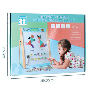 Venta al por mayor de doble cara multifuncional para colorear pintura rompecabezas juguete niño tablero de dibujo - Product Image 4