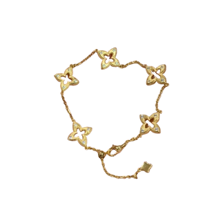 Bracelet trèfle à quatre feuilles vintage français tendance - Design élégant et minimaliste pour femmes - Product Image 1