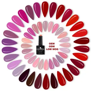 Rosy Red Colors Wholesale Manicure Customized Gel Polish Uv Nail Color