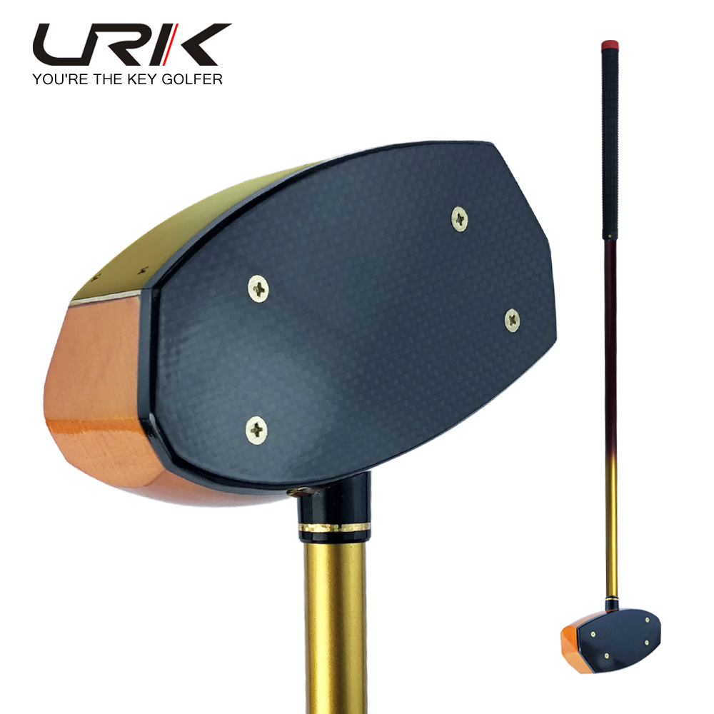 Gold Finish Long Maple Park Golf Putter Premium Custom Golf Club for Elite Players