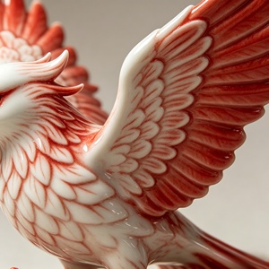 Statue en résine personnalisée BZY de l'<span class=keywords><strong>oiseau</strong></span> mythique Jingwei, sculpture de la légende chinoise ancienne, décoration intérieure, cadeau, vente en gros B2B, usine - Product Image 5