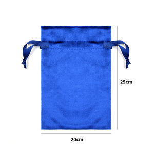 Bolsa de Franela de Algodón Ecológica con Cordón, Impresa con Logotipo Personalizado, Reciclable, con Diseño de Terciopelo, para Regalos y Pulseras - Product Image 2