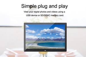 Commercial Advertising Player 15'' Super Thin Wall Mount Lcd Digital Photo <b>Frame</b> 15 Inch - Product Image 2