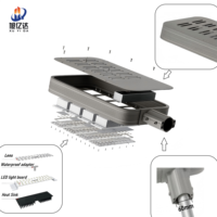 Lampadaire LED extérieur haute puissance IP66 étanche en alliage d'aluminium 160LM/W AC85-265V Dimmable Garantie 5 ans