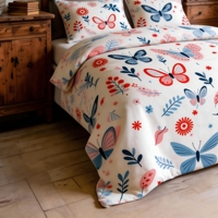 Parures de lit écologiques modernes en tissu 100% coton 300TC réversibles de luxe de haute qualité pour toutes les saisons