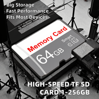 Carte mémoire SD haute vitesse 4 Go 8 Go 16 Go 32 Go 64 Go en plastique U3 Classe 10 pour GPS, appareil photo, téléphone portable, DVR, MP3