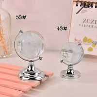 Boule de cristal rotative K9 personnalisée de différentes tailles (4 cm, 5 cm, 6 cm, 8 cm, 10 cm), ornements de bureau faits à la main, gravés au laser, globe terrestre