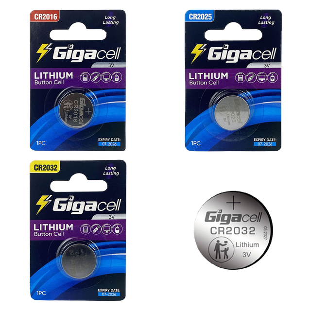 CR2032  Button Battery 3.0 Volt Long Lasting Lithium Coin Cell Car Remote Control Battery