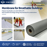 Membrane composite imperméable et respirante, membrane perméable à la vapeur, barrière vapeur pour toiture, sous-couche respirante en papier pour toiture