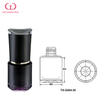 Flacon vide en verre pour fond de teint, avec pompe en acrylique électroplaquée, logo personnalisable, vente en gros directe usine, éco-responsable, pour soins de la peau