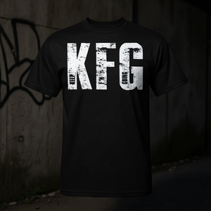Kfg Keep F'n Going T-shirt de style militaire noir pour hommes, vêtements décontractés - Product Image 3