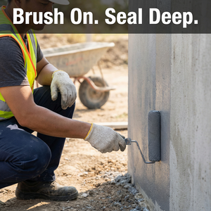 การเคลือบผนังภายนอกด้านล่างด้วยวัสดุกันน้ำสำหรับป้องกันความชื้นที่ฐานราก - Product Image 4