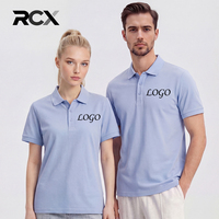 T-shirts Polo décontractés RCX à manches courtes, personnalisables, de haute qualité