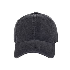 Wholesale Factory OEM 6 Panel Unstructured <b>Plain</b> Custom Jean Hat Washed Denim Baseball <b>Caps</b> - Product Image 5