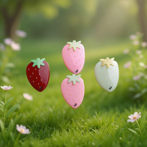 Fermaglio per capelli Angelina Strawberry da 8 cm in plastica con design a forma di frutta per donne e ragazze, casual, di alta qualità - Product Image 2