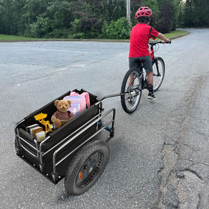 Hidoes Bicyclette remorque Cargo remorque Handcart avec accouplement haut timon pour remorque de transport de vélo boîte de Transport - Product Image 6