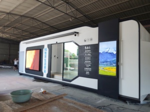 <span class=keywords><strong>Toilette</strong></span> mobile de gestion intelligente et portable au design moderne pour les parcs extérieurs, maisons conteneurs à panneaux sandwich en acier - Product Image 2