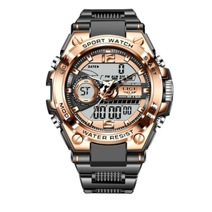 Reloj Masculino 2021 LIGE Deportivo de Cuarzo Digital para Hombre, Relojes de Buceo Creativos, Reloj Despertador Impermeable para Hombre con Pantalla Dual - Product Image 3
